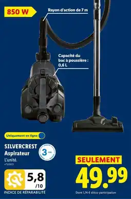 Lidl Silvercrest aspirateur offre