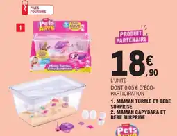 E.Leclerc Pets Alive Maman Turtle et Bebe Surprise offre