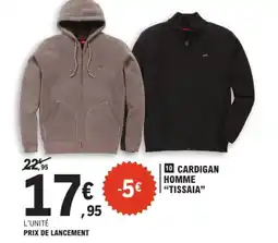 E.Leclerc Tissaia Cardigan Homme offre