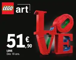 E.Leclerc LEGO art LOVE offre
