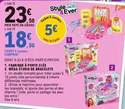 E.Leclerc Style 4 Ever Fabrique à porte clés offre