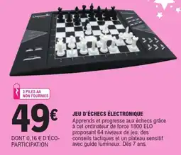 E.Leclerc Chessman Jeu d'échecs électronique offre
