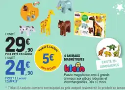 Jouet E.Leclerc Klein puzzle magnétique offre