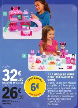Jouet E.Leclerc Minnie LA MAISON DE MINNIE offre