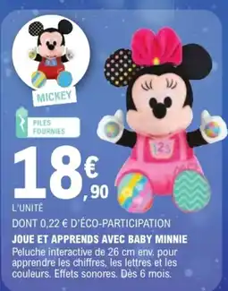 Jouet E.Leclerc Baby Minnie offre