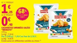 E.Leclerc menguy's Cacahuètes enrobées salées offre