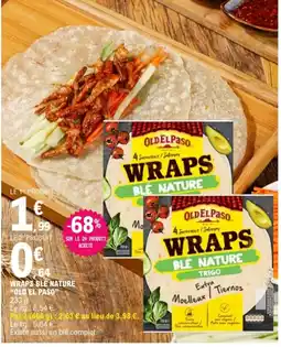 E.Leclerc OLD EL PASO WRAPS BLÉ NATURE offre