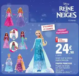 Jouet E.Leclerc Poupée princesse offre