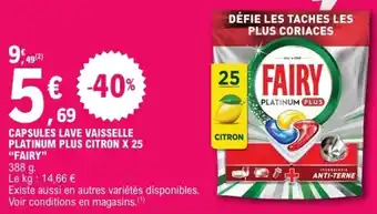 FAIRY CAPSULES LAVE VAISSELLE