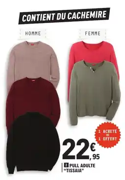 E.Leclerc Tissaia pull adulte offre