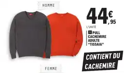 E.Leclerc Tissaia pull cachemire adulte offre