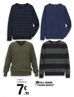 E.Leclerc Tissaia basics pull homme offre