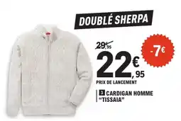 E.Leclerc Tissaia cardigan homme offre