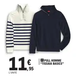 E.Leclerc Tissaia basics pull homme offre