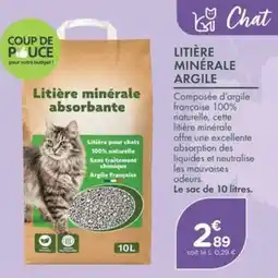 Point Vert Litière minérale ARGILE offre