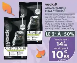 Point Vert yock Chat Stérilisé offre