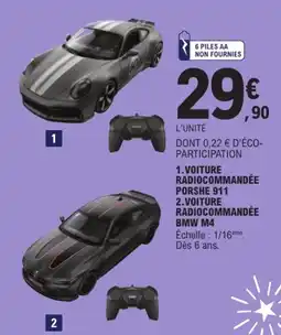 Jouet E.Leclerc Porsche 911 VOITURE RADIOCOMMANDÉE offre
