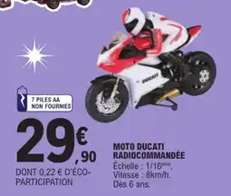 E.Leclerc DUCATI Moto radiocommandée offre