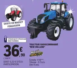E.Leclerc Tracteur radiocommandé new holland offre