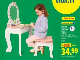 Lidl Lupilu coiffeuse pour enfant offre