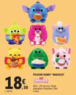 E.Leclerc Snackles Peluche Disney offre