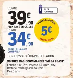 Jouet E.Leclerc MÉGA BEAST offre