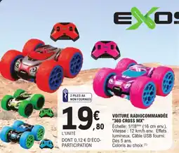 Jouet E.Leclerc Voiture radiocommandee 360 cross mx offre