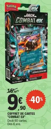 Jouet E.Leclerc Pokémon Deck Combat EX offre