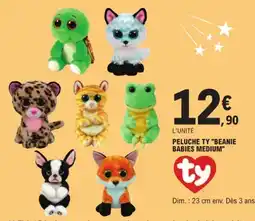 E.Leclerc Peluche ty beanie babies medium offre