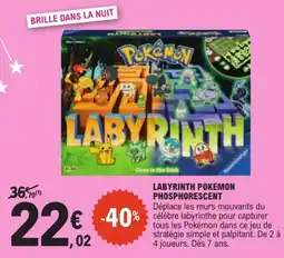 Jouet E.Leclerc Ravensburger Labyrinthe Pokémon offre