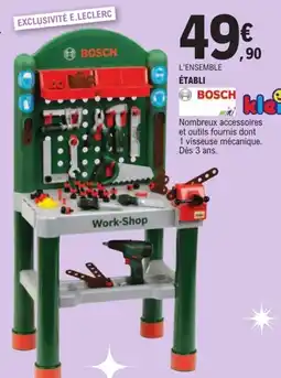 E.Leclerc Bosch work-shop offre