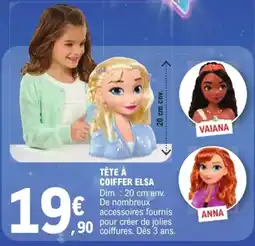 E.Leclerc Tête à coiffer elsa offre
