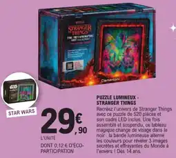 E.Leclerc Clementoni PUZZLE LUMINEUX STRANGER THINGS offre