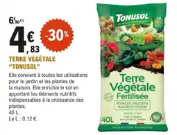 E.Leclerc Jardi TONUSOL Terre Végétale offre