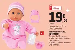 E.Leclerc POUPON PICCOLINA INTERACTIF offre