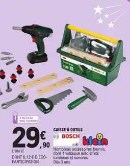 Jouet E.Leclerc Bosch caisse à outils offre