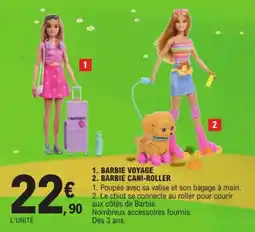 Jouet E.Leclerc BARBIE BARBIE VOYAGE offre