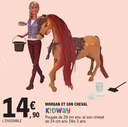 Jouet E.Leclerc K!DWAY MORGAN ET SON CHEVAL offre