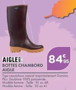 Point Vert AIGLE BOTTES CHAMBORD offre