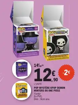 Jouet E.Leclerc Funko POP MYSTÈRE KPOP DEMON HUNTERS OU ONE PIECE offre