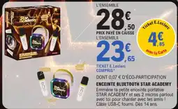 E.Leclerc Star Academy Enceinte Bluetooth offre