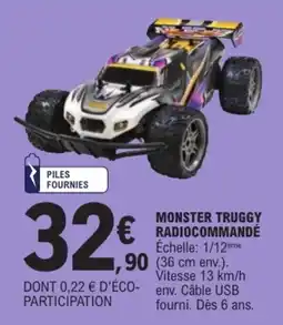 E.Leclerc Monster truggy radiocommande offre