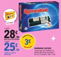 Jouet E.Leclerc Rummikub Chiffres offre