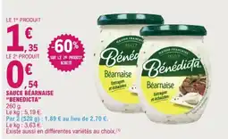 E.Leclerc Bénédicte Sauce béarnaise offre