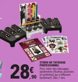 Jouet E.Leclerc Professional Tattoos offre