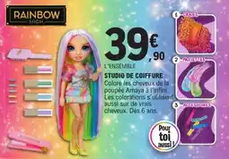 Jouet E.Leclerc RAINBOW HIGH STUDIO DE COIFFURE offre