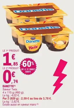 E.Leclerc Danette saveur Twix offre