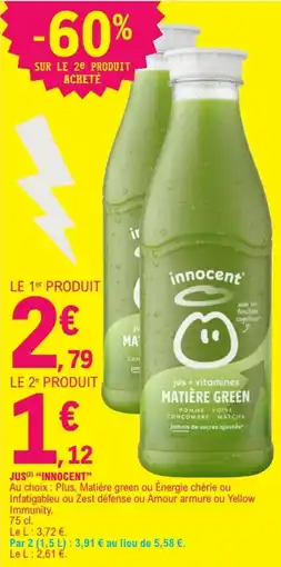 E.Leclerc innocent Jus offre