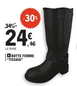 E.Leclerc BOTTE FEMME "TISSAIA" offre