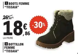 E.Leclerc TISSAIA BOOTS FEMME offre